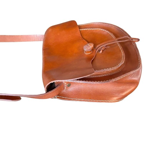 Madewell Leather Bag Crossbody Savannah Saddle Flap Front Brown EUC - Picture 4 of 12